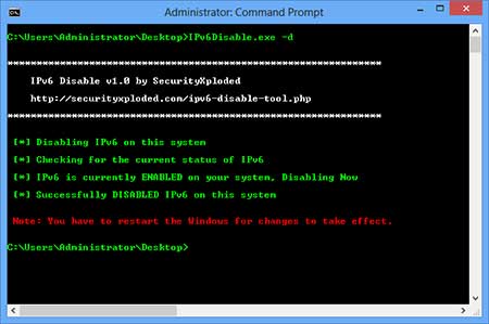 IPv6Disable in Action